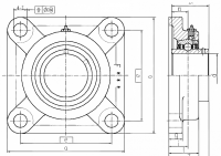 F-Type Square Flange Housings
